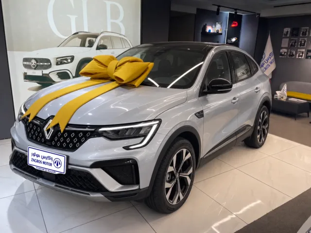 Silver Renault Arkana with Yellow Bow (1) — زاگرس موتور